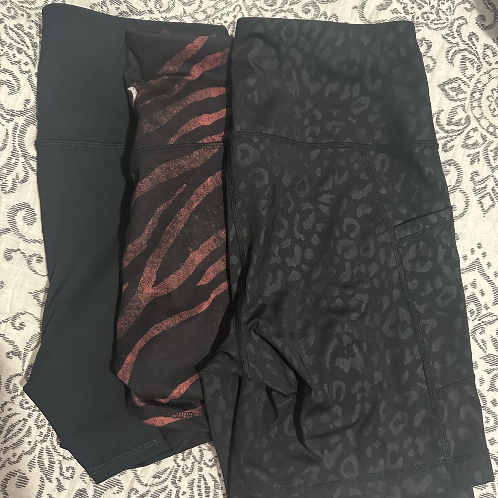 3 brand new bundle of athletic biker shorts